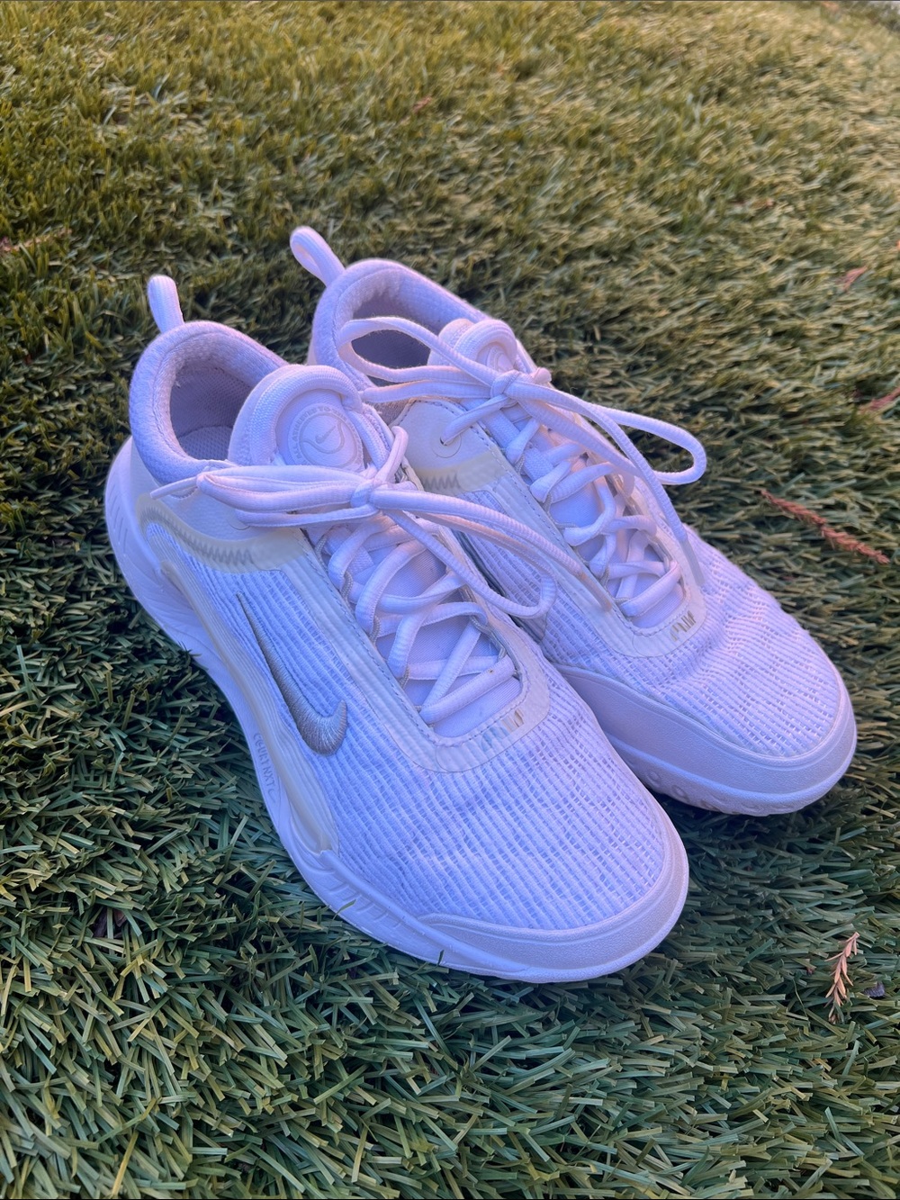 Nike Women's Court Air Zoom NXT white Tennis Pickleball Sz 8 EUC